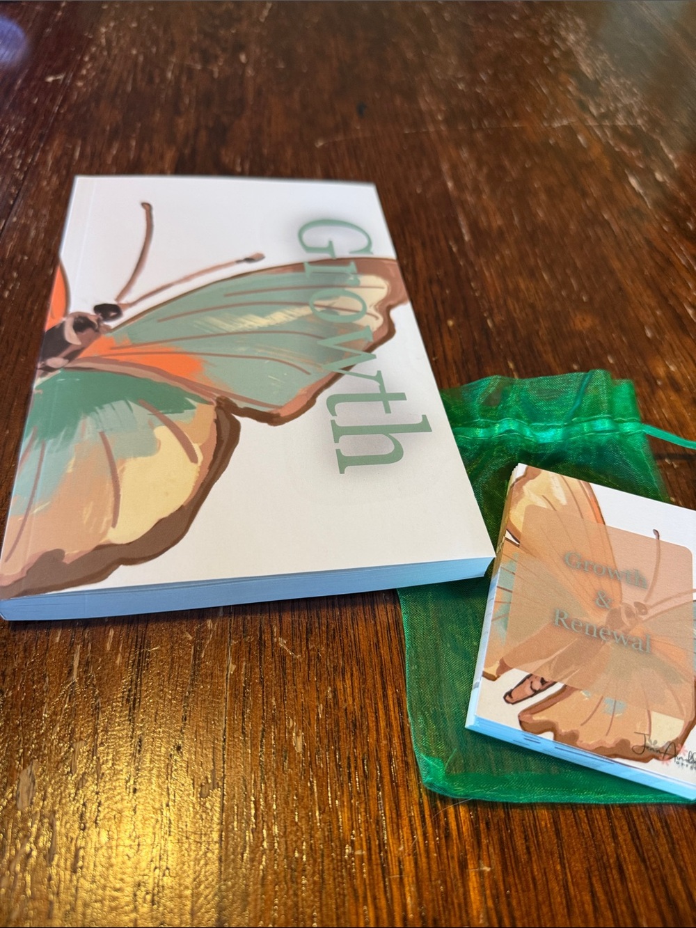 Growth and Renewal journal with guided card deck